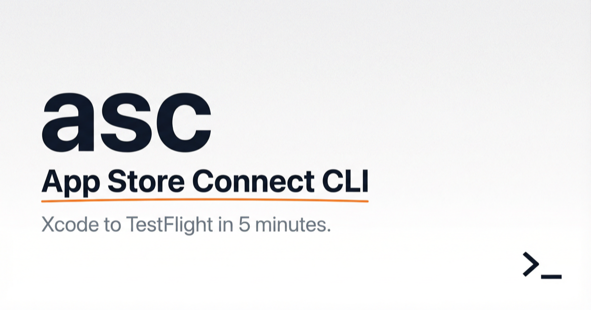 asc - App Store Connect CLI